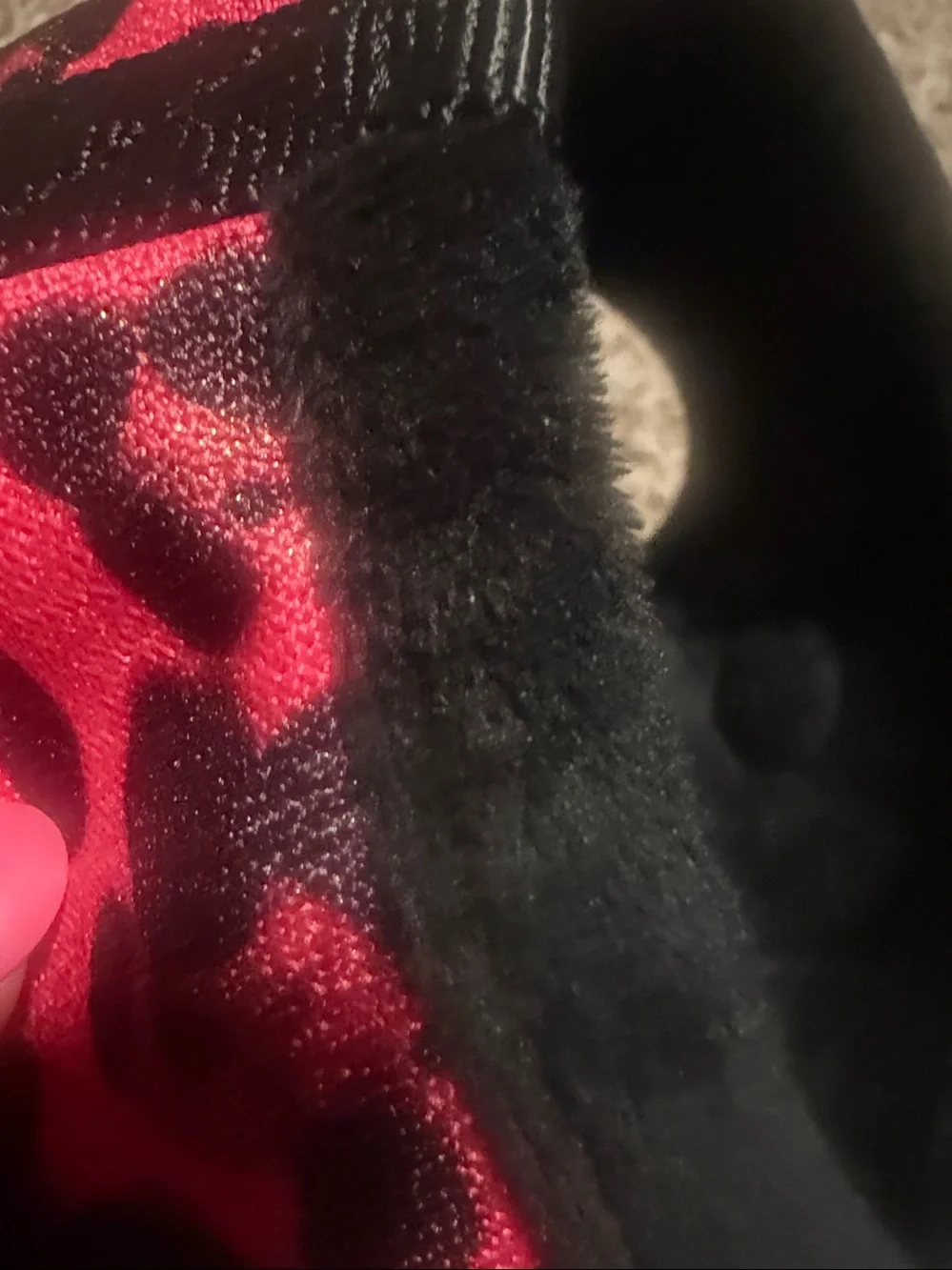 MyDog simple dog harness in pink/black animal print & faux fur (XL) EUC!